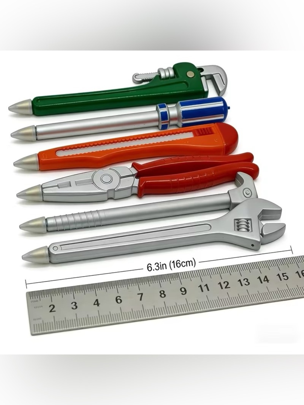 New Tool-style Pens 6pack stationary office kids school favors gift hardware pen